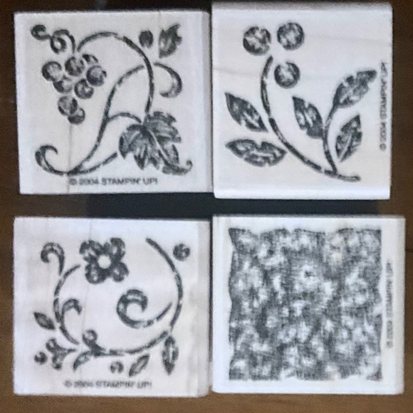 18 Rubber Mounted Wood Stamps -  3 Stampin Up Vintage sets - Picture 11 of 11